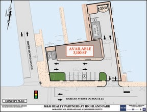 138-148 Raritan Ave, Highland Park, NJ à louer Plan de site– Image 1 sur 1