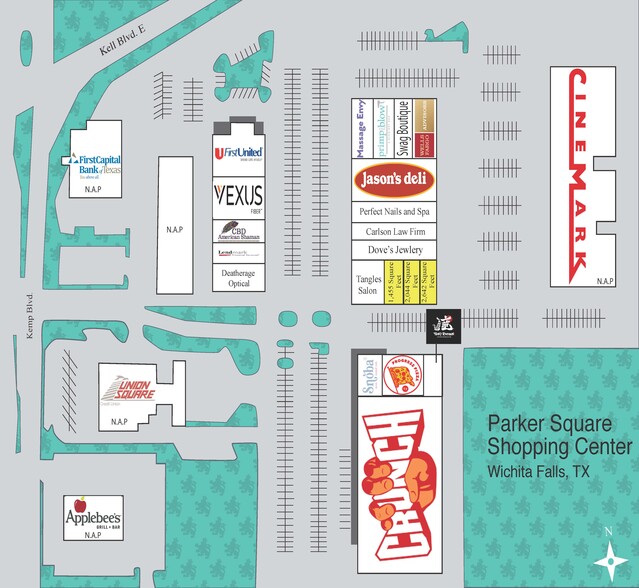Kell Blvd, Wichita Falls, TX à louer - Plan de site – Image 2 sur 7