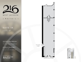216 W Jackson Blvd, Chicago, IL à louer Plan d’étage– Image 1 sur 2