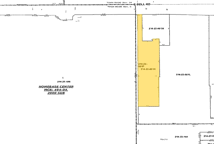 2321 E Bell Rd, Phoenix, AZ à louer - Plan cadastral – Image 2 sur 2