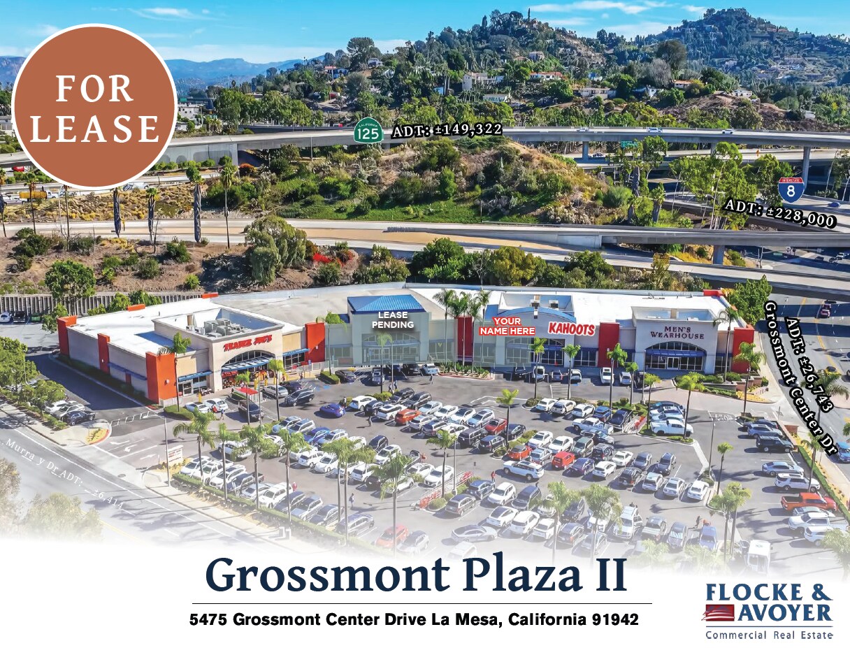5465-5495 Grossmont Center Dr, La Mesa, CA à louer Photo de l’immeuble– Image 1 sur 10
