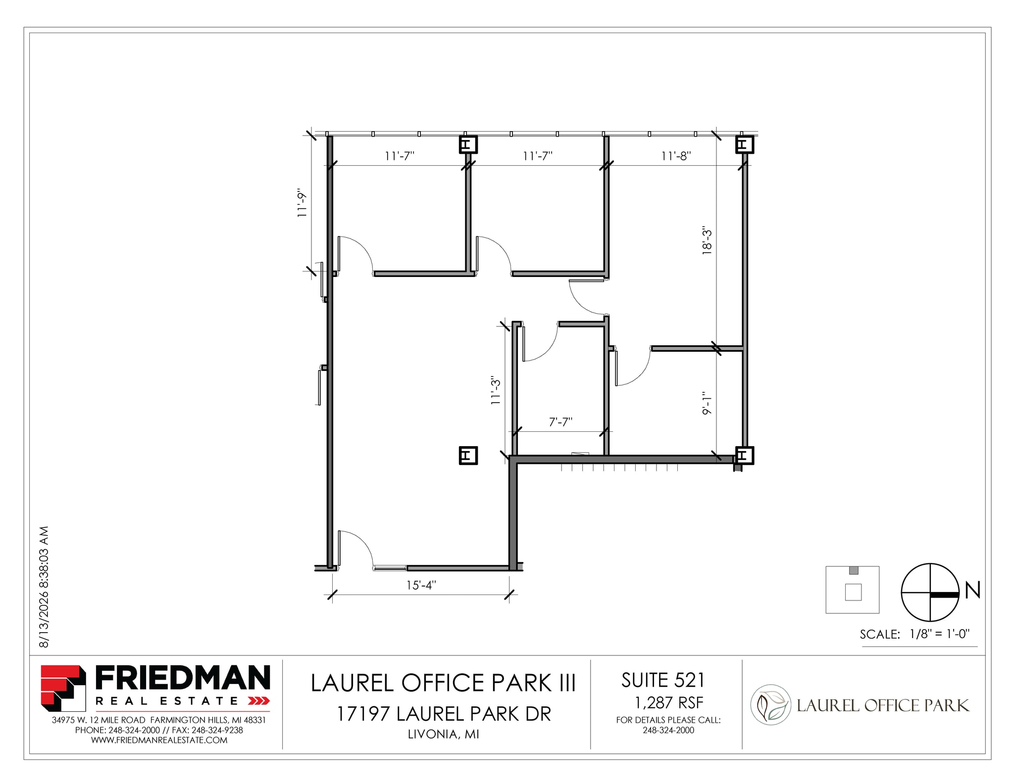 17197 N Laurel Park Dr, Livonia, MI à louer Plan d’étage– Image 1 sur 2