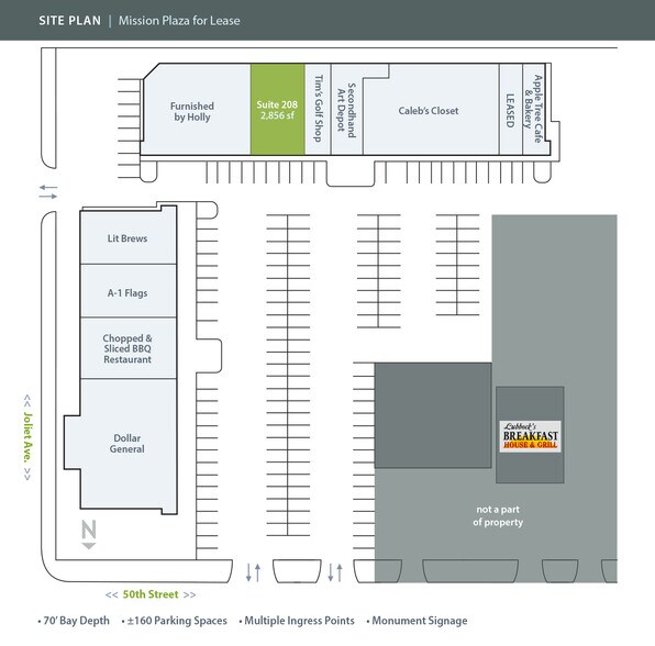 3501 50th- St, Lubbock, TX à louer - Plan de site – Image 3 sur 4