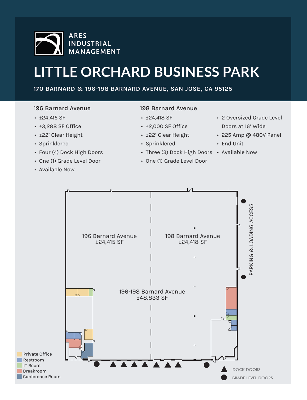 1712-1792 Little Orchard St, San Jose, CA à louer Plan d’étage– Image 1 sur 2