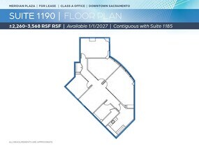 1415 L St, Sacramento, CA à louer Plan d’étage– Image 1 sur 1