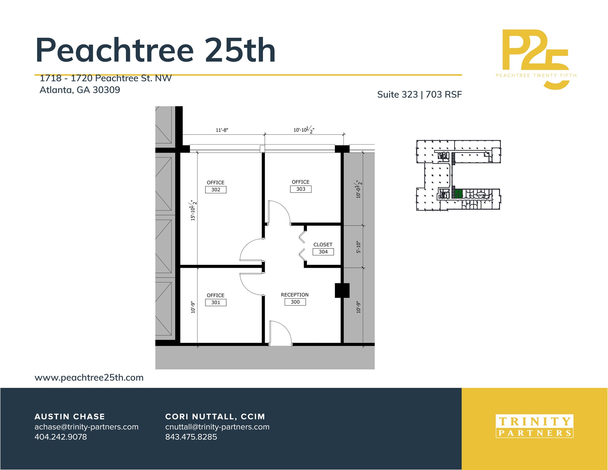 1718-1720 NW Peachtree St, Atlanta, GA à louer Plan de site– Image 1 sur 5