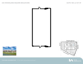 525 Woodland Square Blvd, Conroe, TX à louer Plan d’étage– Image 1 sur 10