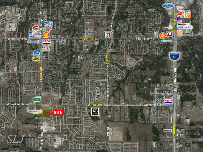 S Hampton Rd & E Parkerville Rd, DeSoto, TX à louer - Aérien – Image 2 sur 4