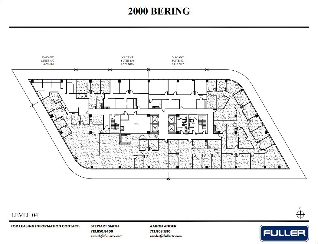 2000 Bering Dr, Houston, TX à louer Plan d’étage– Image 1 sur 1