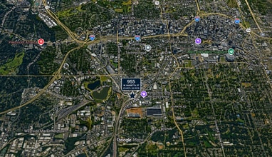 955 W Marietta St, Atlanta, GA - Vue aérienne vue de carte