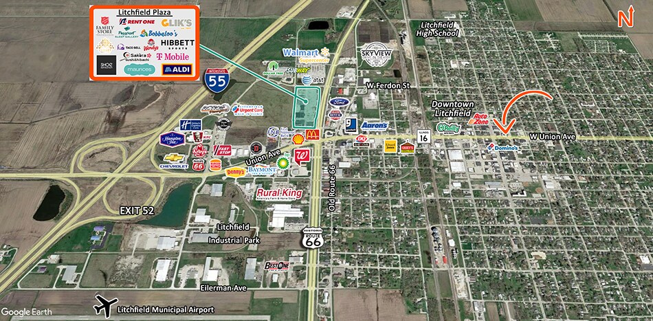 115-117 E Union Ave, Litchfield, IL à vendre - Photo de l’immeuble – Image 3 sur 8