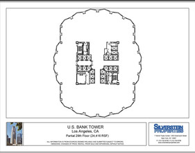 633 W 5th St, Los Angeles, CA à louer Plan d’étage– Image 1 sur 1