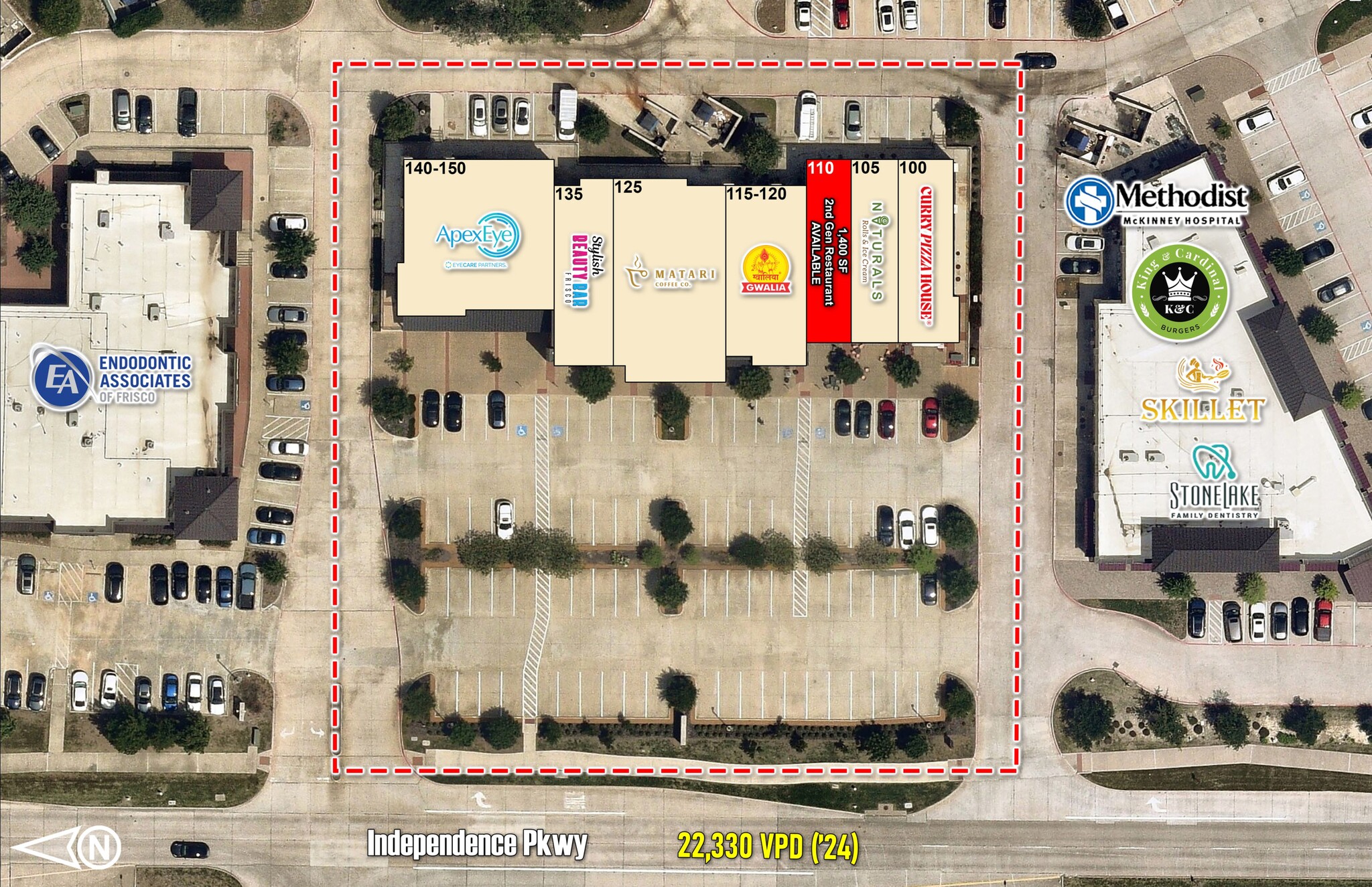 5266 Independence Pky, Frisco, TX à louer Plan de site– Image 1 sur 1