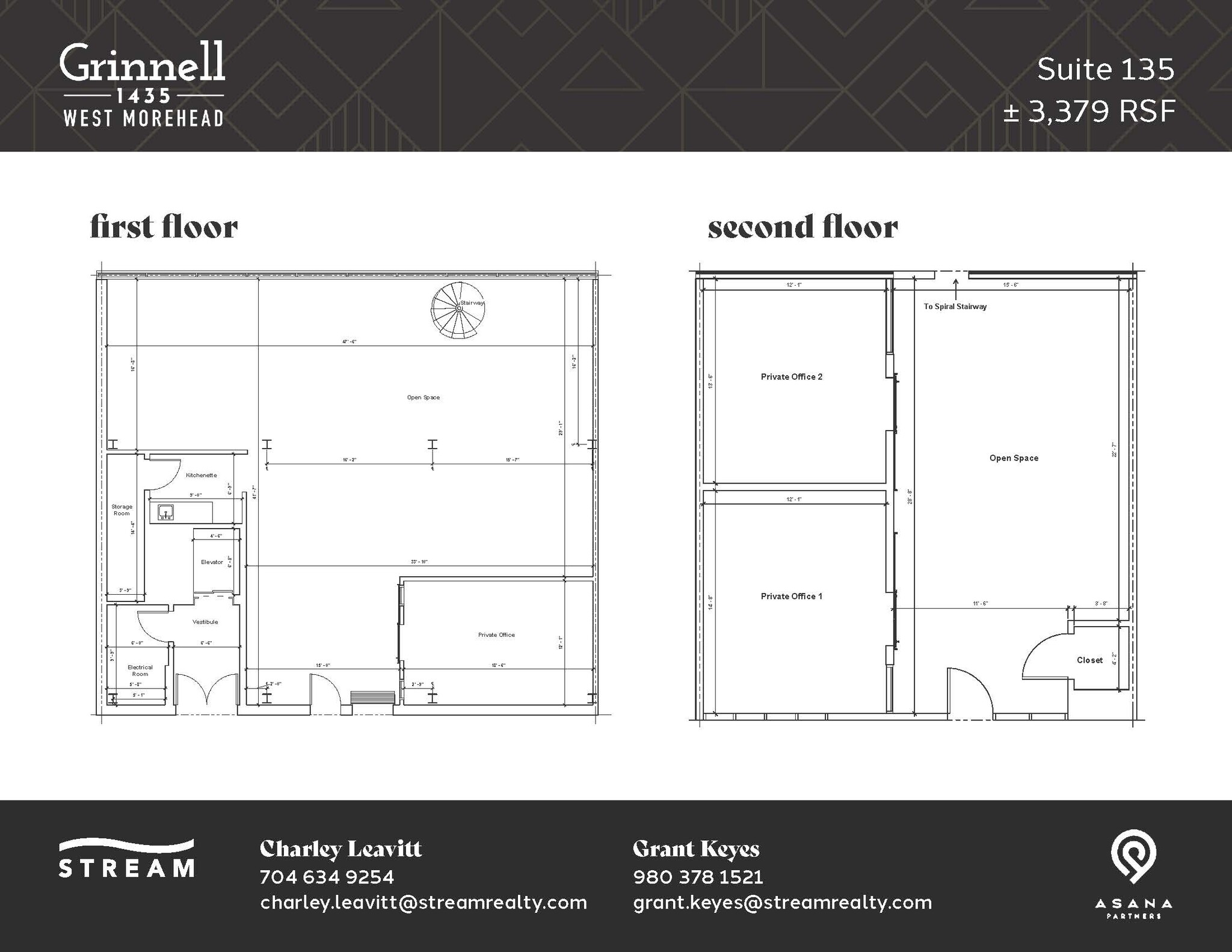 1435 W Morehead St, Charlotte, NC à louer Plan d’étage– Image 1 sur 1