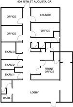 909 15th St, Augusta, GA à louer Plan d’étage– Image 1 sur 1