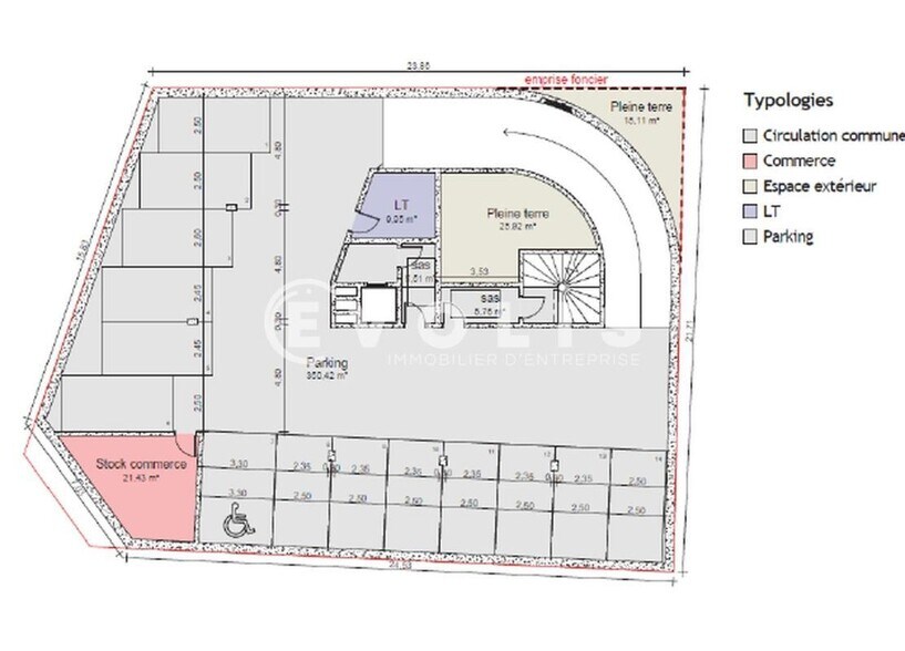 Local commercial dans Montrouge à louer - Plan d’étage – Image 3 sur 5