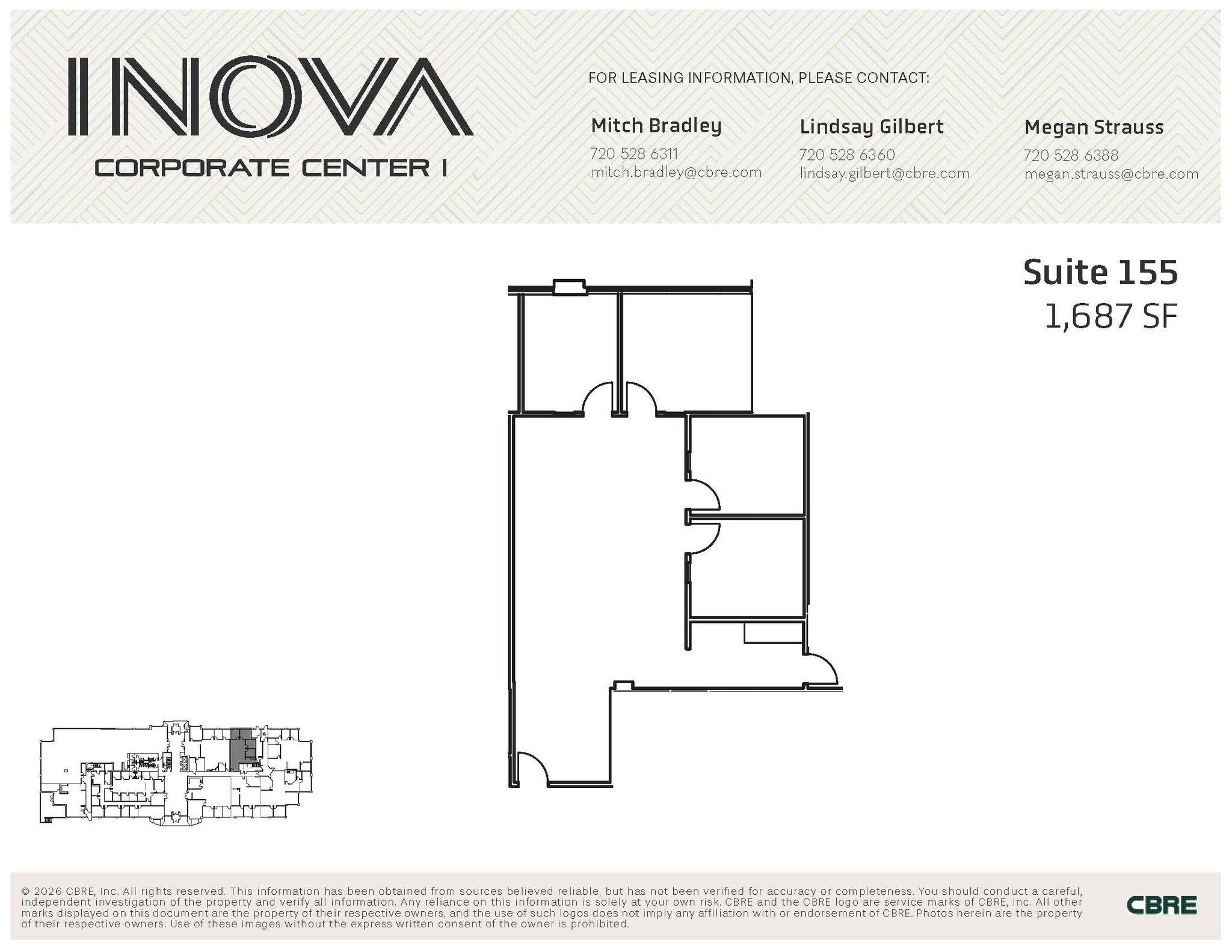 10700 E Geddes Ave, Englewood, CO à louer Plan d’étage– Image 1 sur 1