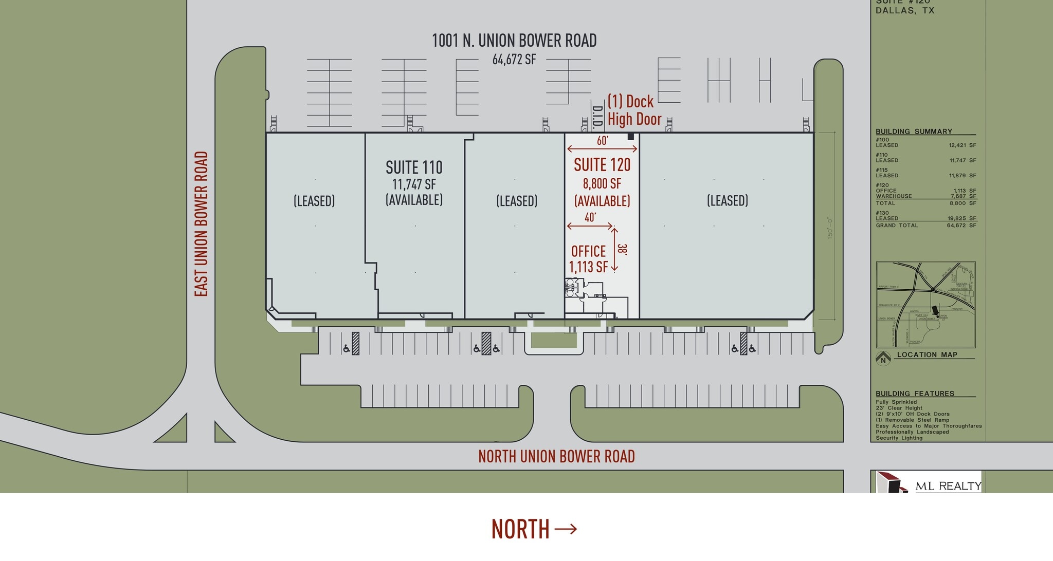 1001 N Union Bower Rd, Irving, TX à louer Plan de site– Image 1 sur 1