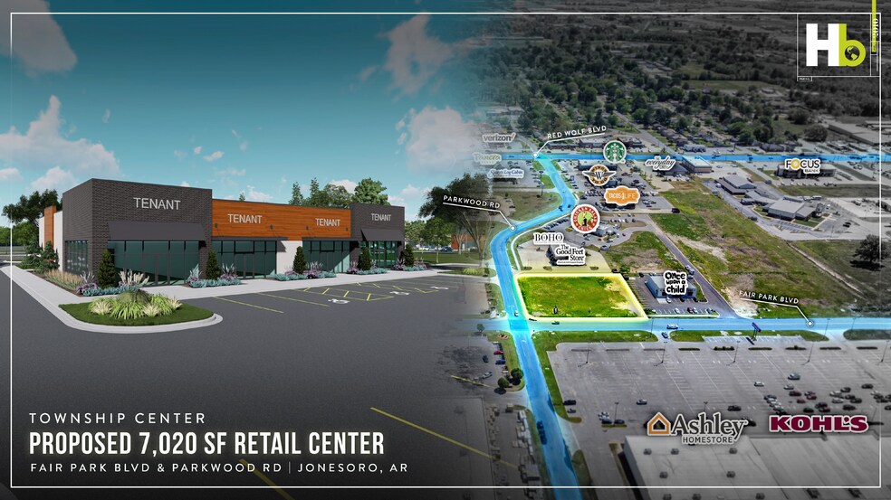 Corner of Fair Park Blvd. & Parkwood Dr, Jonesboro, AR à louer - Photo principale – Image 1 sur 5