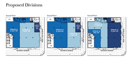 245 Seventh Ave, New York, NY à louer Plan d’étage– Image 2 sur 2