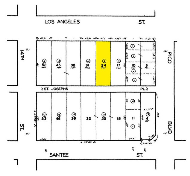 1316 S Los Angeles St, Los Angeles, CA à vendre - Plan cadastral – Image 2 sur 7
