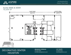 5120 Woodway Dr, Houston, TX à louer Plan d’étage– Image 2 sur 5
