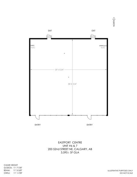 200 52nd St NE, Calgary, AB à louer - Plan de site – Image 1 sur 8