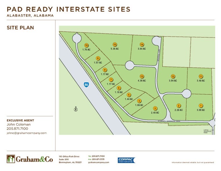 Interstate Commerce Park, Alabaster, AL à vendre - Plan de site – Image 2 sur 2