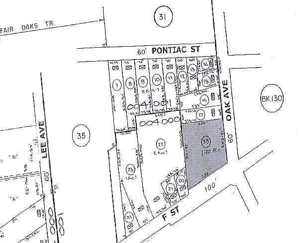 1300 W F St, Oakdale, CA à louer - Plan cadastral – Image 2 sur 3