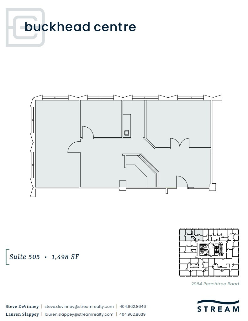 2970 Peachtree Rd NW, Atlanta, GA à louer Plan d’étage– Image 1 sur 1