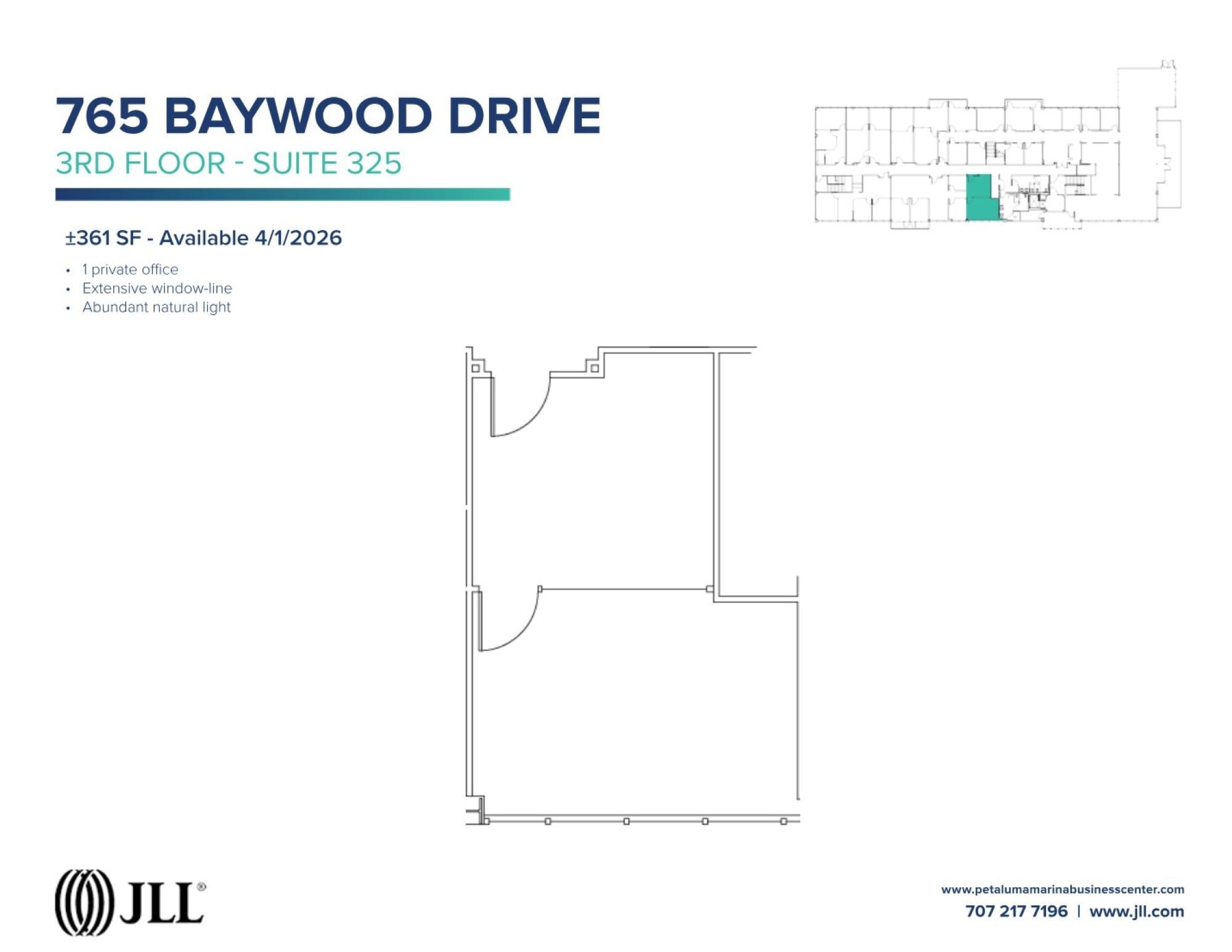 755-775 Baywood Dr, Petaluma, CA à louer Plan d’étage– Image 1 sur 1