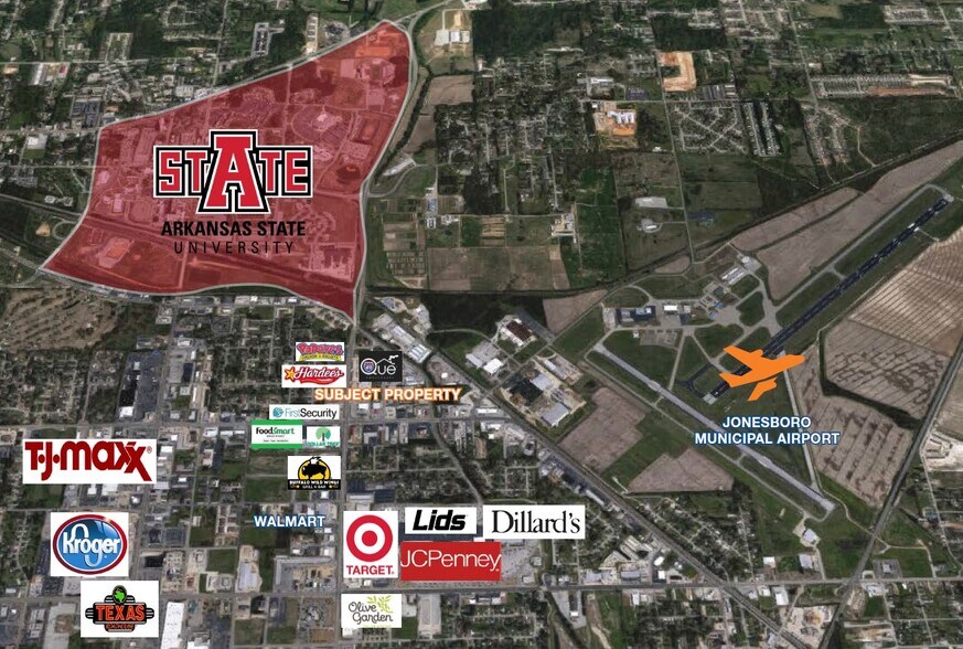 1328 Stadium Blvd, Jonesboro, AR à vendre - Photo de l’immeuble – Image 3 sur 3