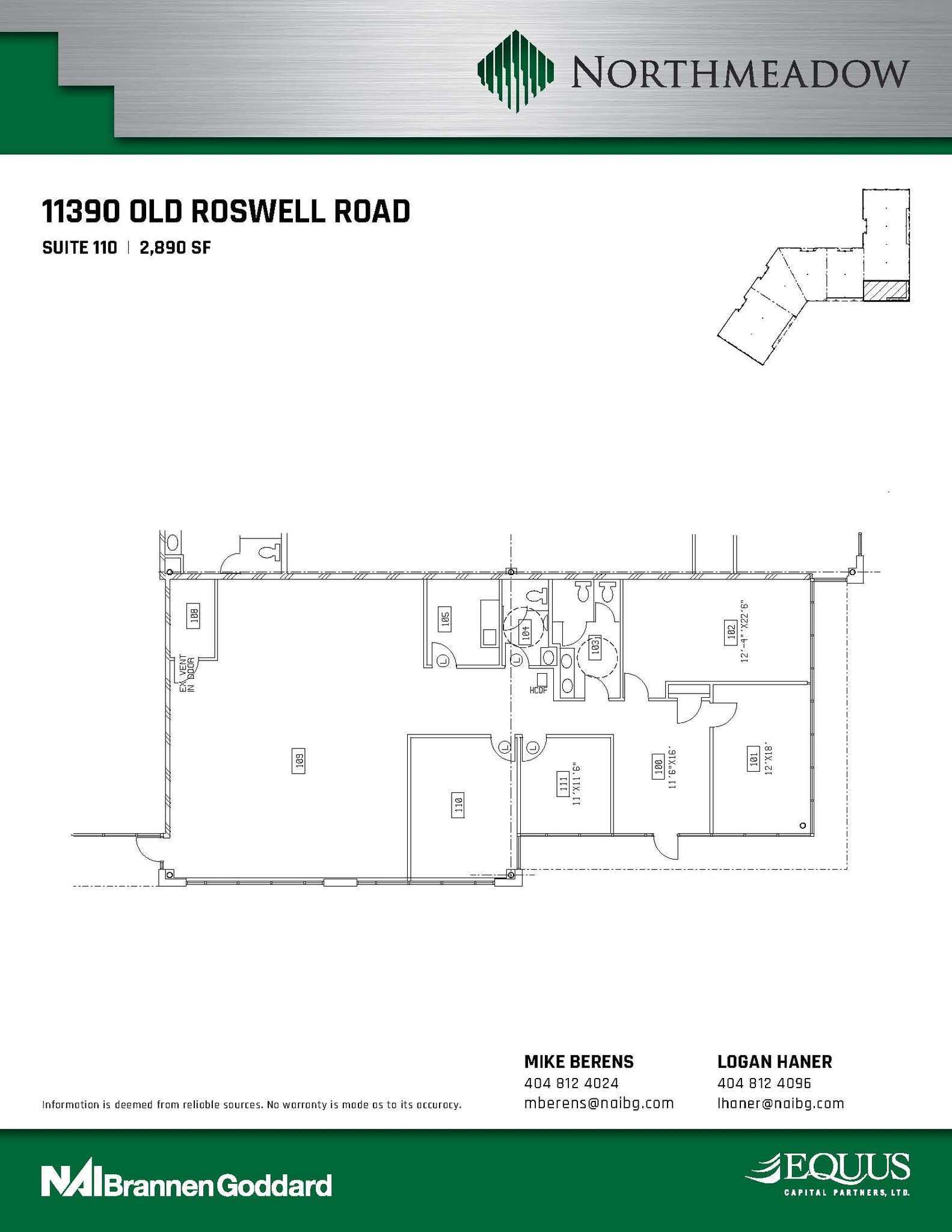 11390 Old Roswell Rd, Alpharetta, GA à louer Plan d’étage– Image 1 sur 1