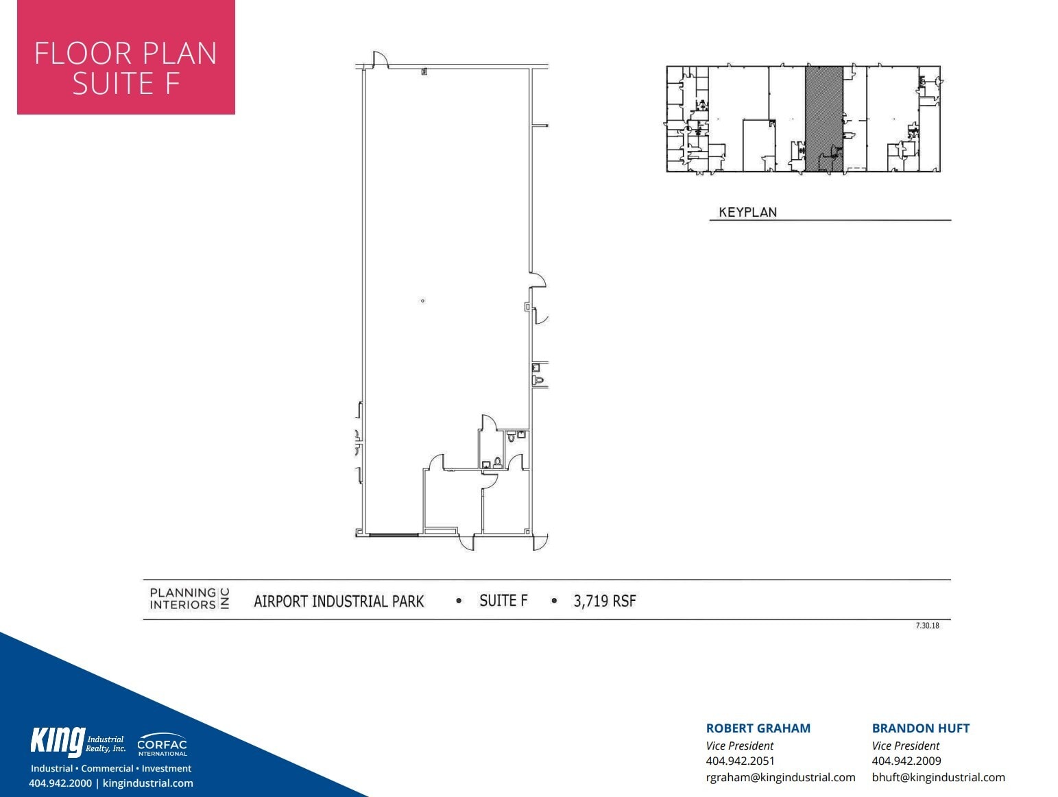 1830 Airport Industrial Park Dr, Marietta, GA à louer Plan d’étage– Image 1 sur 1