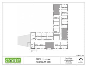 322 W Lincoln Ave, Royal Oak, MI à louer Plan d’étage– Image 1 sur 1