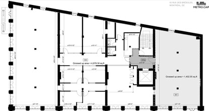59-71 Rue De Brésoles, Montréal, QC à louer Plan d’étage– Image 1 sur 1