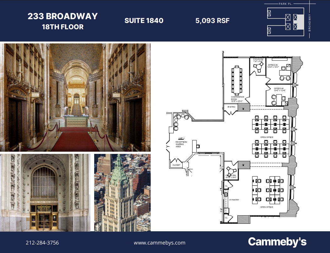 233 broadway, New York, NY à louer Plan d’étage– Image 1 sur 1