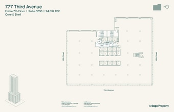 777 Third Ave, New York, NY à louer Plan d’étage– Image 1 sur 5