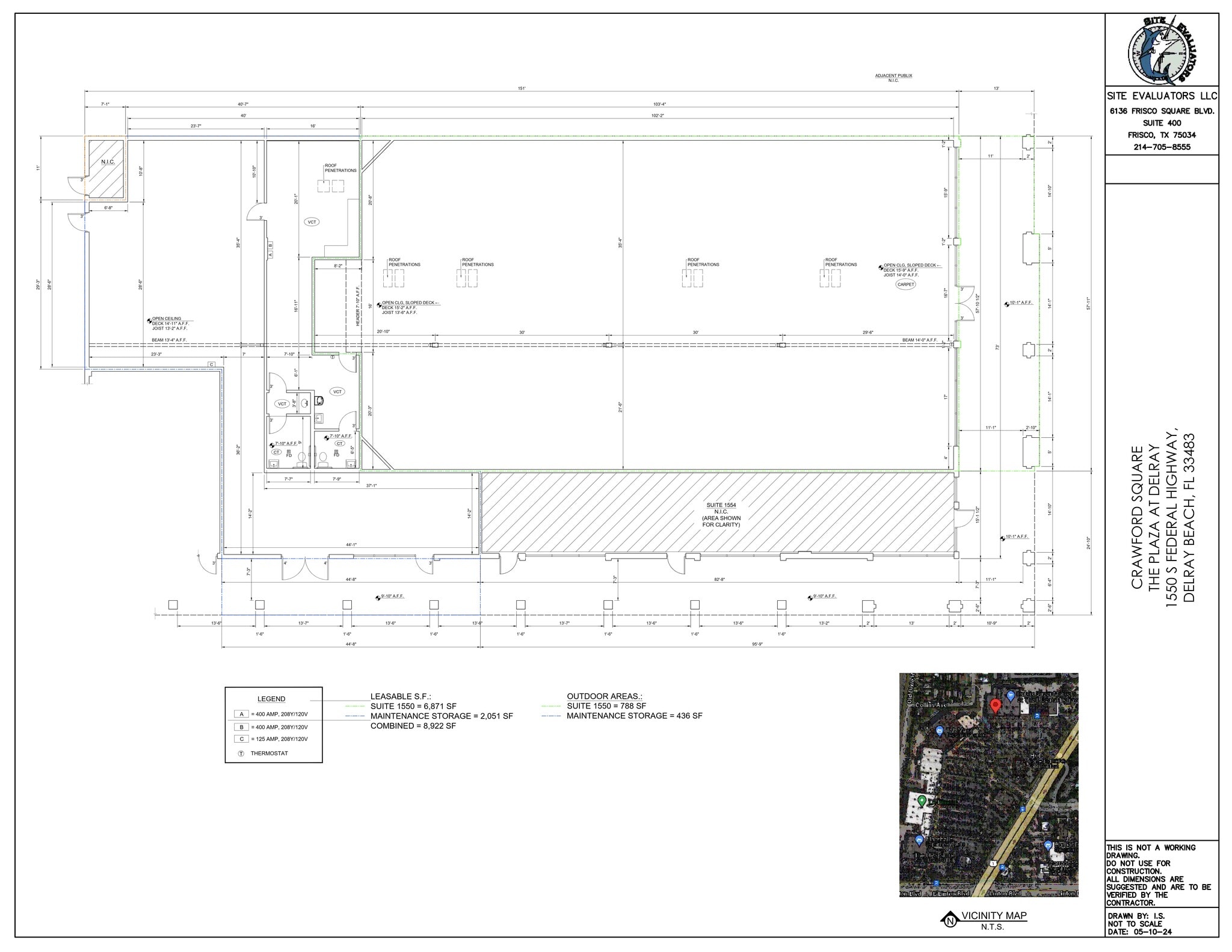 1490-1732 S Federal Hwy, Delray Beach, FL à louer Plan de site– Image 1 sur 1