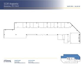 1220 Augusta Dr, Houston, TX à louer Plan d’étage– Image 1 sur 1
