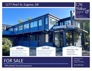Plus de détails pour 1177 Pearl St, Eugene, OR - Bureau à vendre