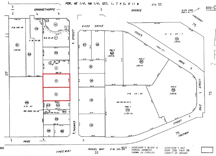 7101 Thomas St, Buena Park, CA à louer - Plan cadastral – Image 2 sur 2