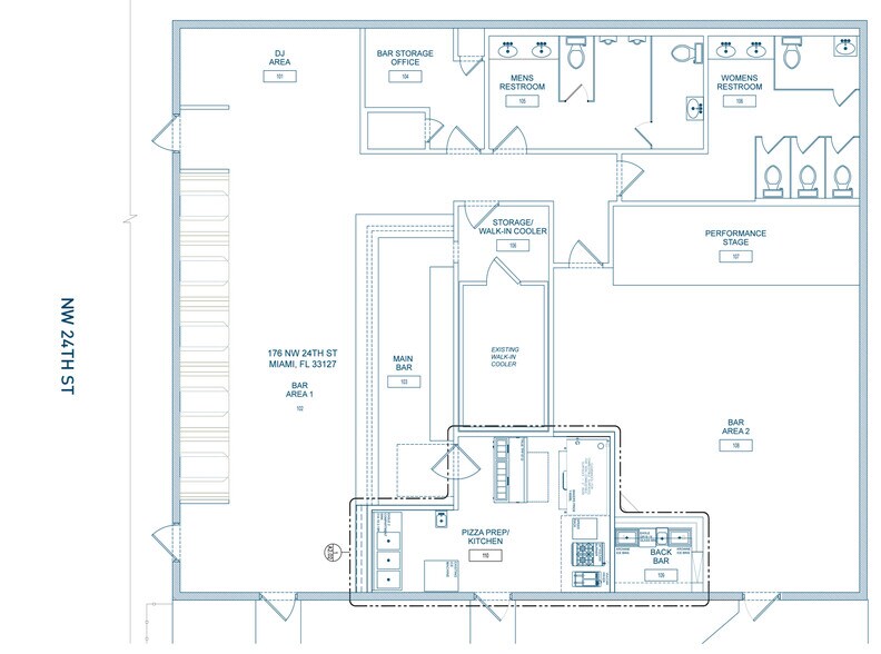 176 NW 24th St, Miami, FL à louer - Plan d’étage – Image 3 sur 8