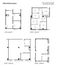 4611-4701 Sangamore Rd, Bethesda, MD à louer Plan d’étage– Image 2 sur 2