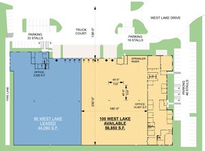 90-100 W Lake Dr, Glendale Heights, IL à louer Plan de site– Image 1 sur 1