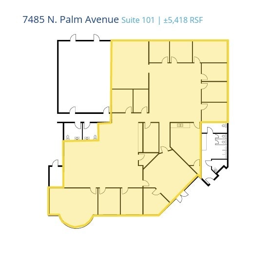 7475 N Palm Ave, Fresno, CA à louer Plan d’étage– Image 1 sur 1