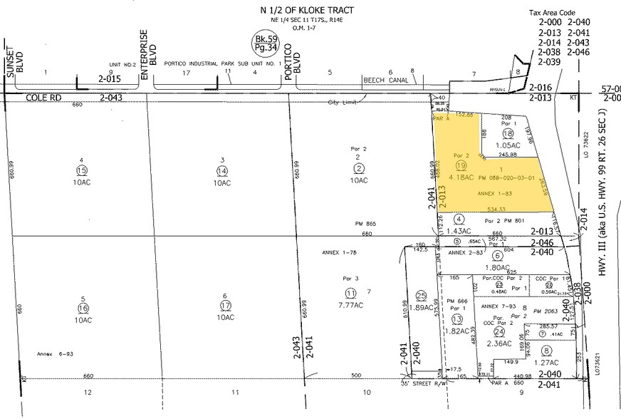 120 W Cole Blvd, Calexico, CA à louer - Plan cadastral – Image 2 sur 7