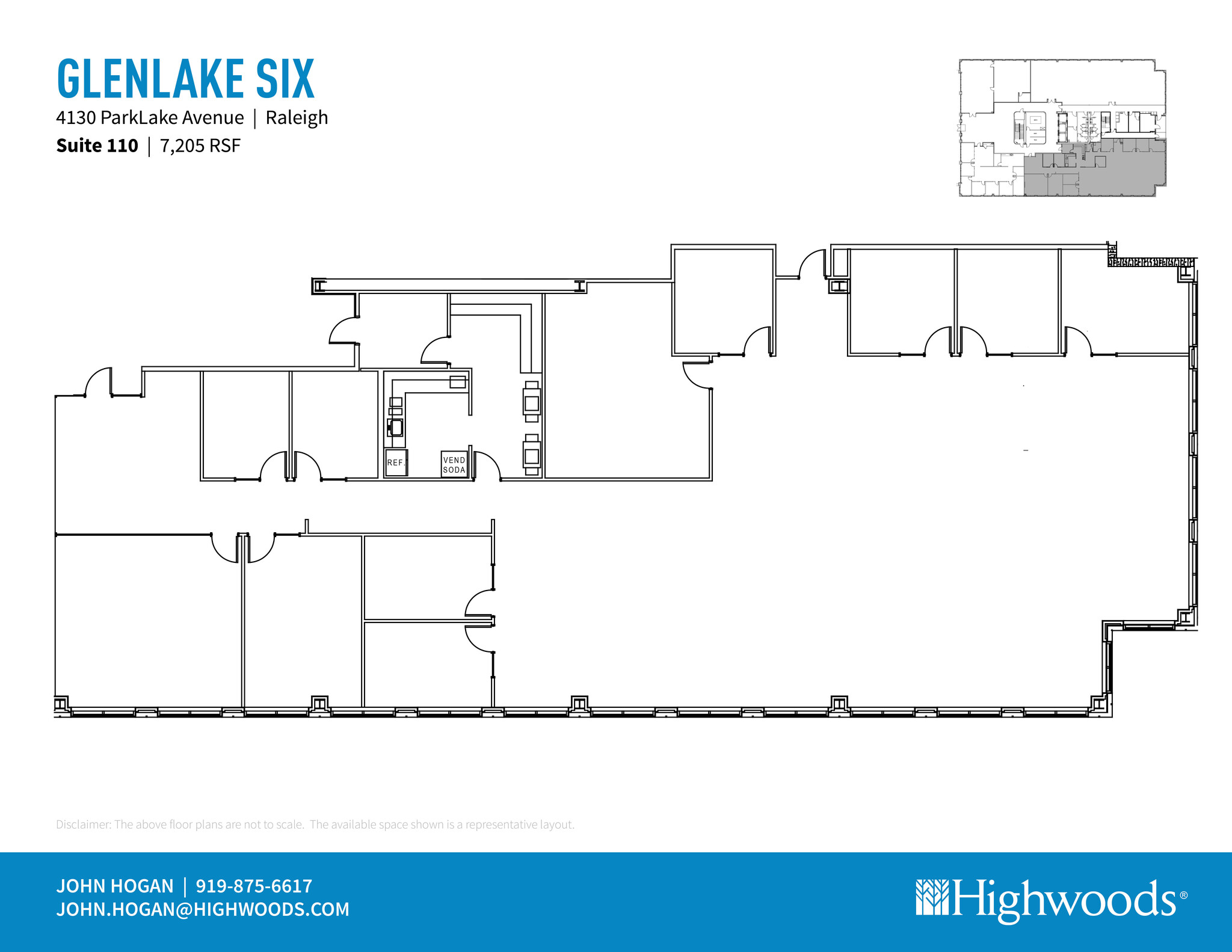 4130 Parklake Ave, Raleigh, NC à louer Plan d’étage– Image 1 sur 1