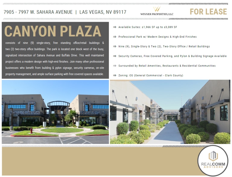 7905-7995 W Sahara Ave, Las Vegas, NV à louer - Photo de l’immeuble – Image 2 sur 6