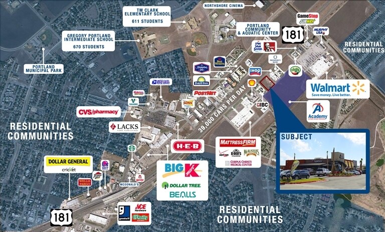 1820 US Highway 181, Portland, TX à vendre - Aérien – Image 3 sur 5